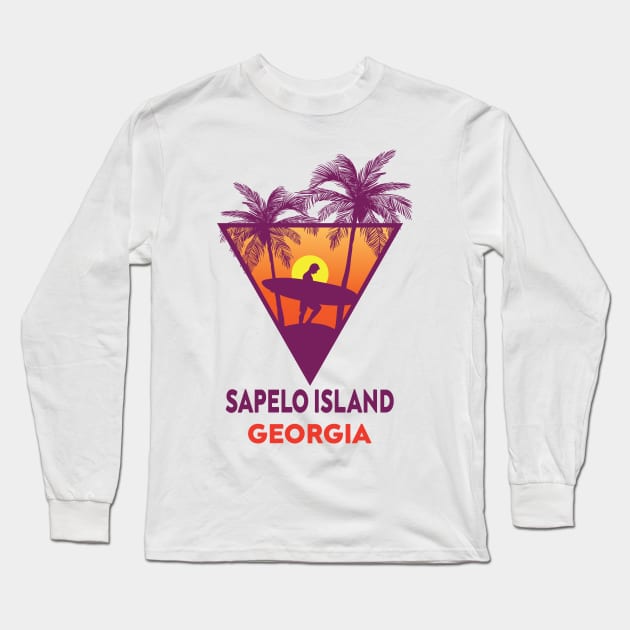 Sapelo Island Beach Georgia Long Sleeve T-Shirt by bougieFire